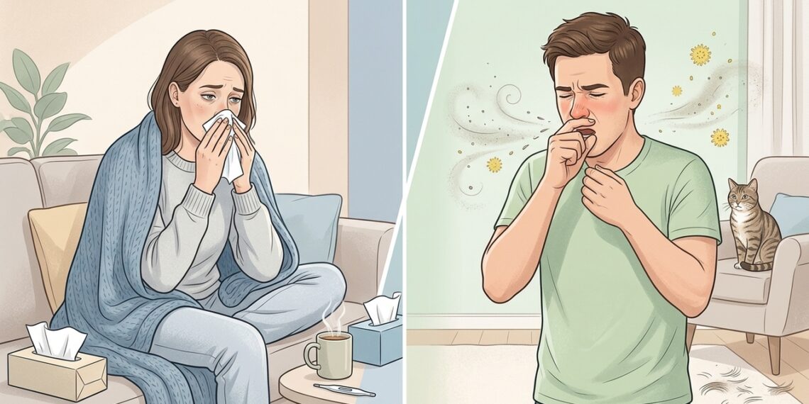 A tosse de gripe é muito diferente da tosse alérgica
