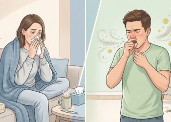 A tosse de gripe é muito diferente da tosse alérgica