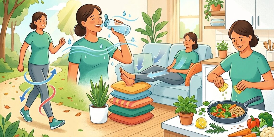 Retenção de líquido: os hábitos mais eficazes para reduzi-la e desinchar em casa