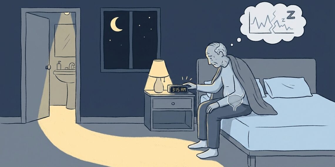 A vontade de urinar à noite não se deve apenas à água: o que um estudo de 2025 revela sobre horário de dormir e noctúria