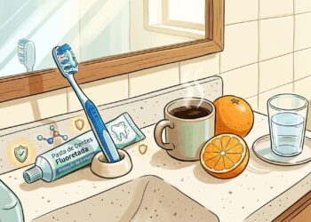 Escovar os dentes antes ou depois do café da manhã: o detalhe do flúor que muda a resposta