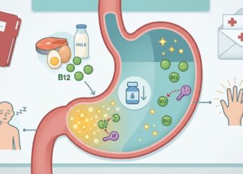 Azia tratada por meses: quando remédios de estômago levantam suspeita de vitamina B12 baixa