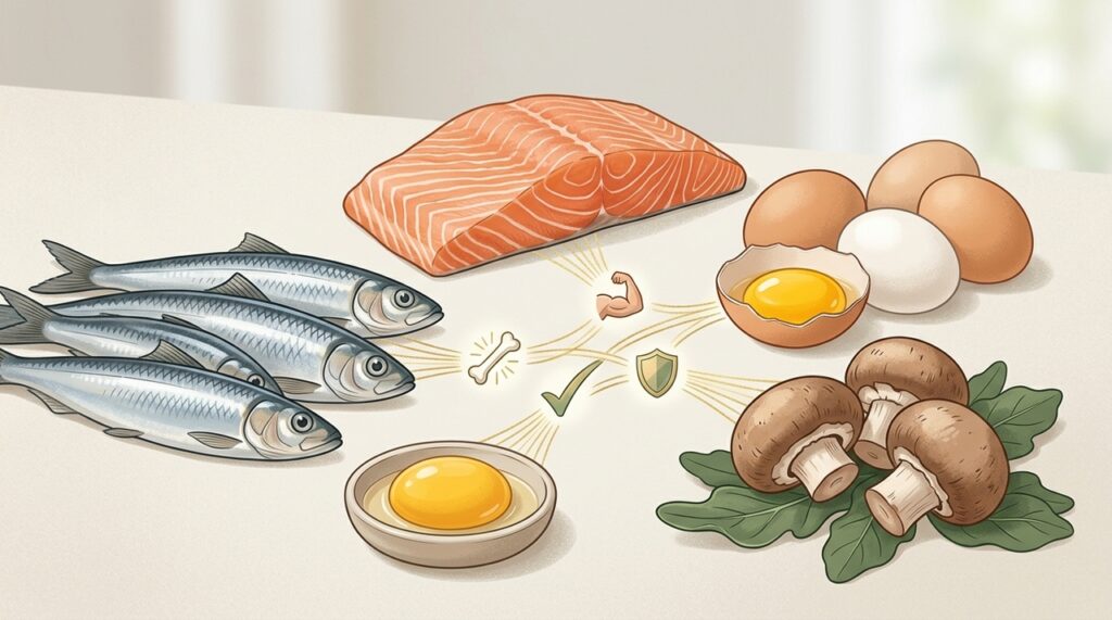 Vitamina D: alimentos e hábitos que ajudam a manter os níveis em dia