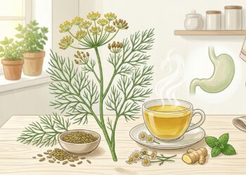 Planta medicinal que ajuda a digerir, alivia cólicas, reduz o desconforto e acalma o estômago