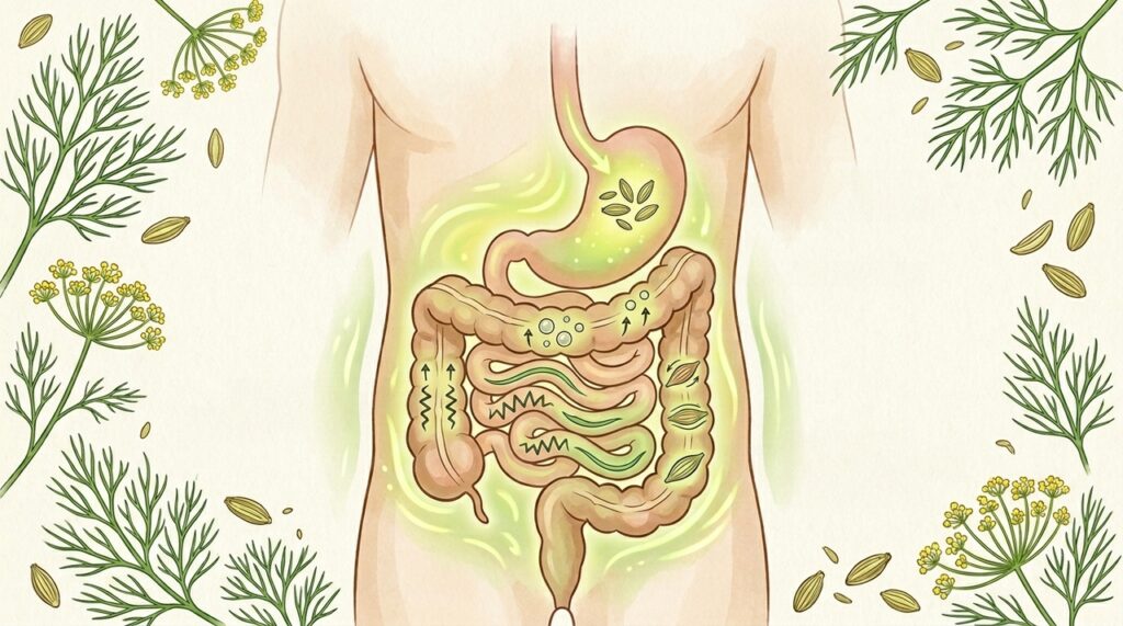 Planta medicinal que ajuda na digestão, alivia cólicas, reduz o desconforto e acalma o estômago