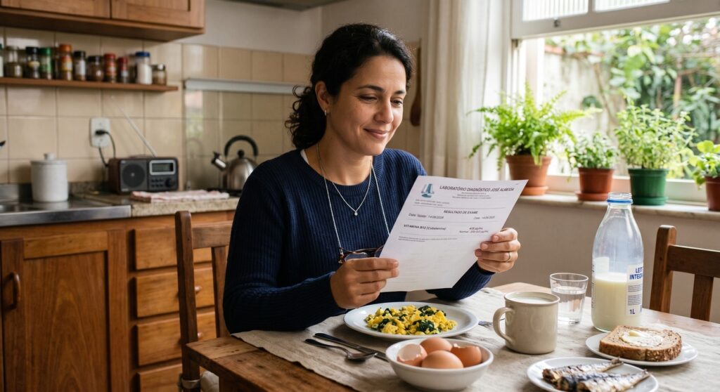 Exames e orientação profissional ajudam a confirmar a deficiência de B12 com segurança.
