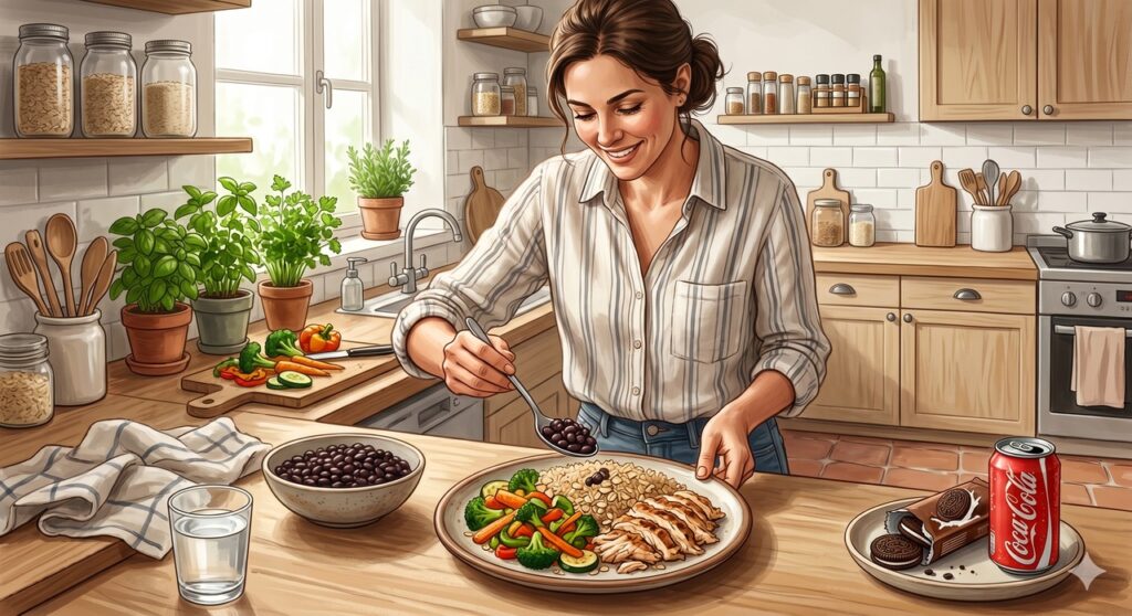 Trocar carboidratos refinados por alimentos com fibras ajuda a melhorar o perfil metabólico.
