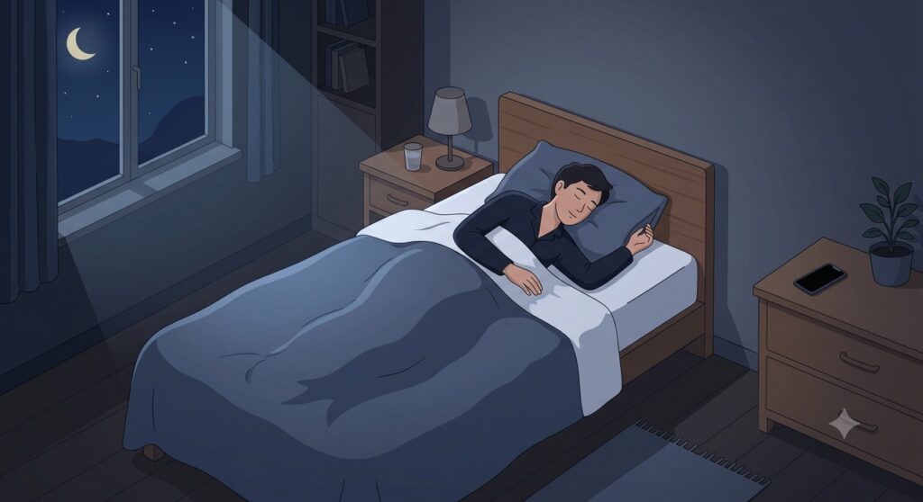 Reduzir estímulos à noite pode favorecer um sono mais profundo e reparador.