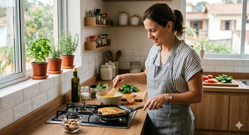 Fontes alimentares de selênio podem apoiar a saúde da tireoide quando consumidas com moderação.