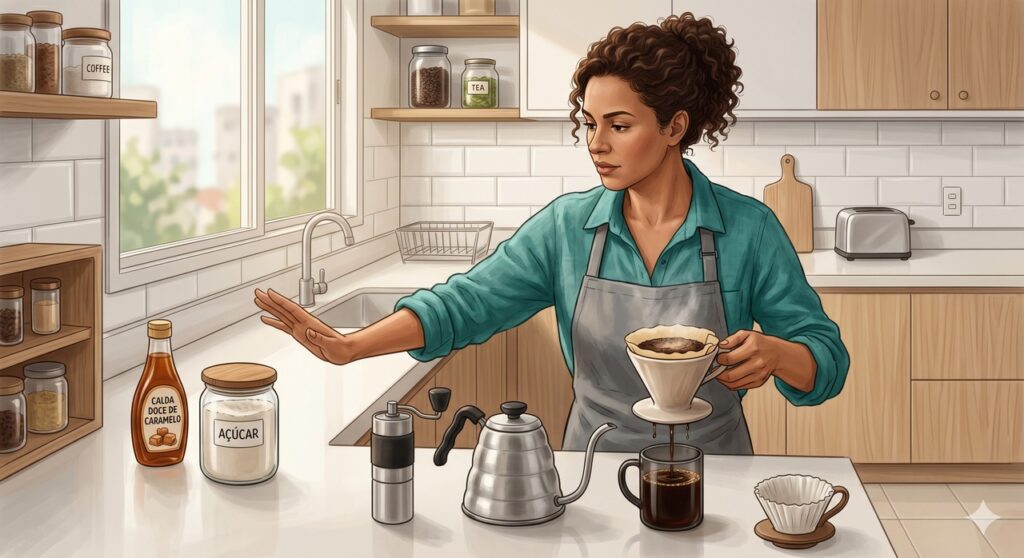 A forma de adoçar o café pode influenciar seu impacto no metabolismo e no fígado.