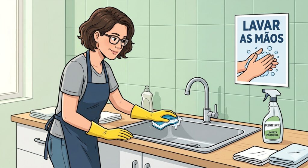 Higiene das mãos e limpeza de superfícies são cuidados centrais para reduzir surtos de norovírus.