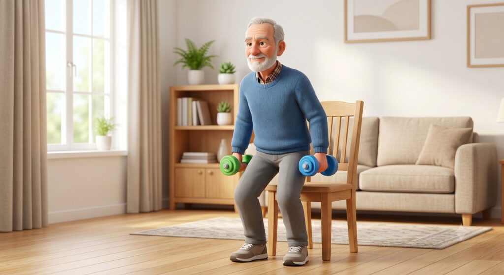Exercícios funcionais ajudam a manter força para tarefas simples do dia a dia.