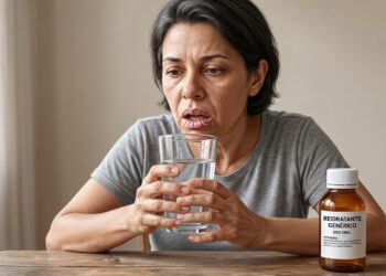 A boca seca constante pode estar ligada ao uso de remédios que reduzem a saliva.