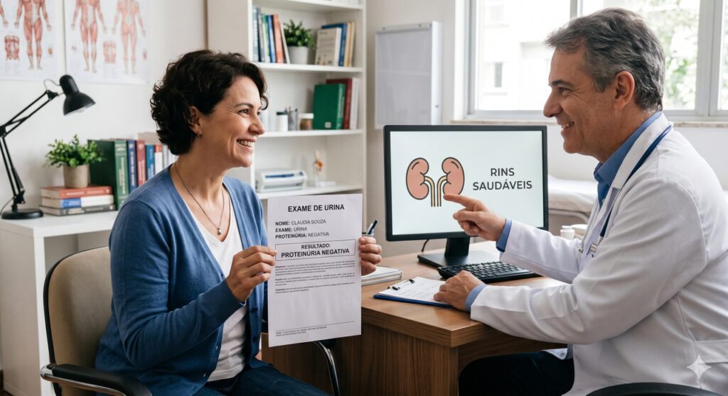 Exames simples ajudam a confirmar se a espuma na urina está ligada à função renal.