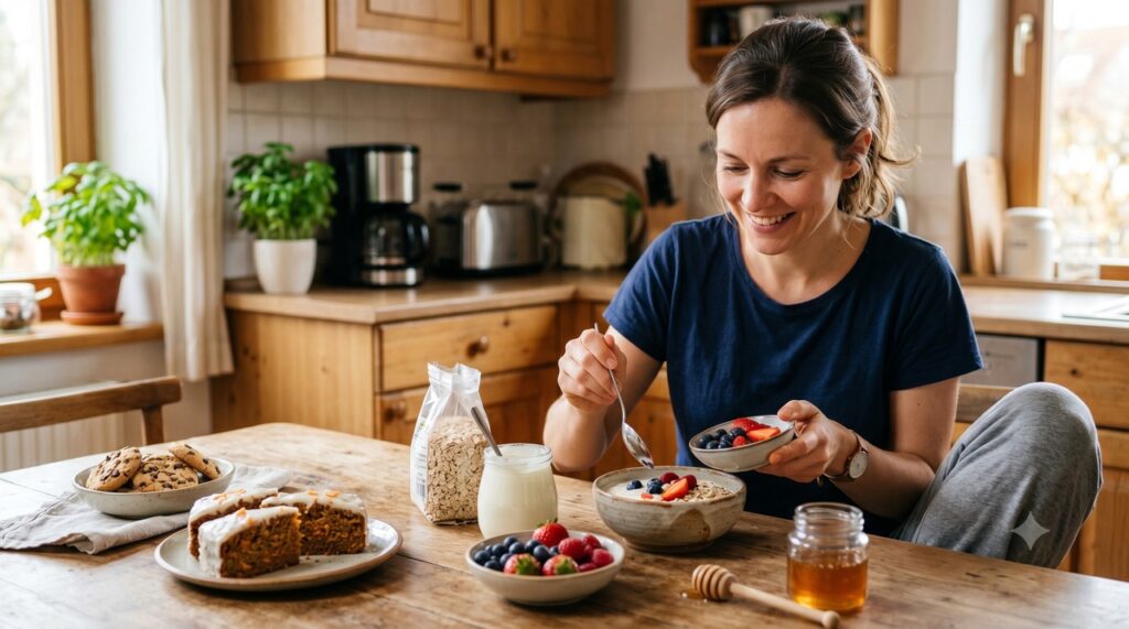 Combinar proteína e fibras torna a primeira refeição mais equilibrada e satisfatória.