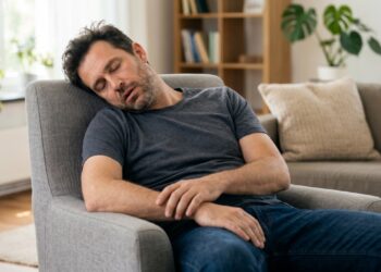Sonolência durante o dia pode indicar sono fragmentado por ronco e pausas respiratórias.