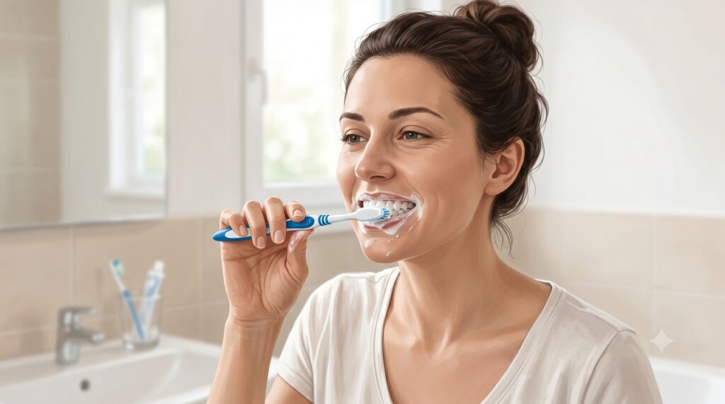 A placa pode ser controlada com escovação e fio dental antes de endurecer.