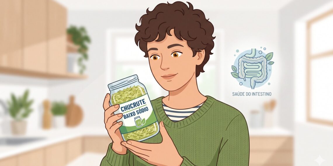 Começar com pequenas porções e observar o sódio ajuda a consumir chucrute com mais equilíbrio.