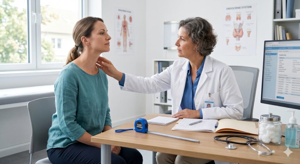 A avaliação médica ajuda a ligar alterações na pele a exames metabólicos e prevenção do diabetes.