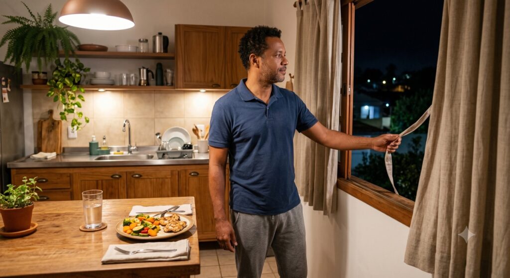 Encerrar a alimentação mais cedo pode ajudar a reduzir beliscos prolongados e organizar a rotina metabólica.