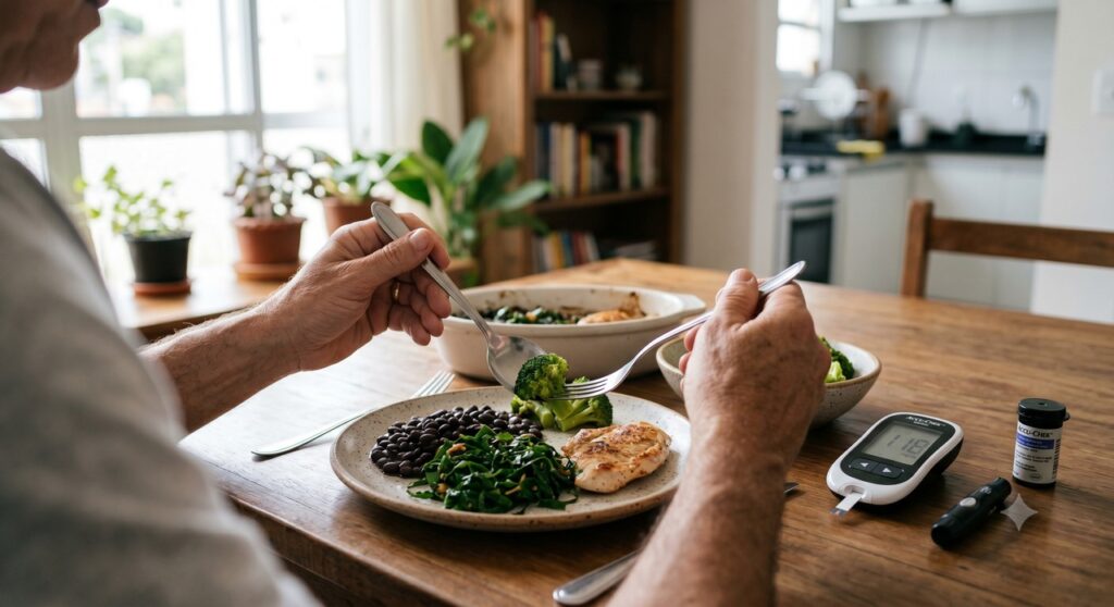 Controlar a glicose e melhorar a alimentação ajuda a proteger o fígado na rotina.