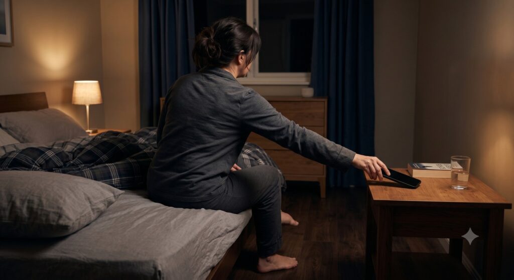 Reduzir telas antes de dormir pode favorecer uma noite mais reparadora.