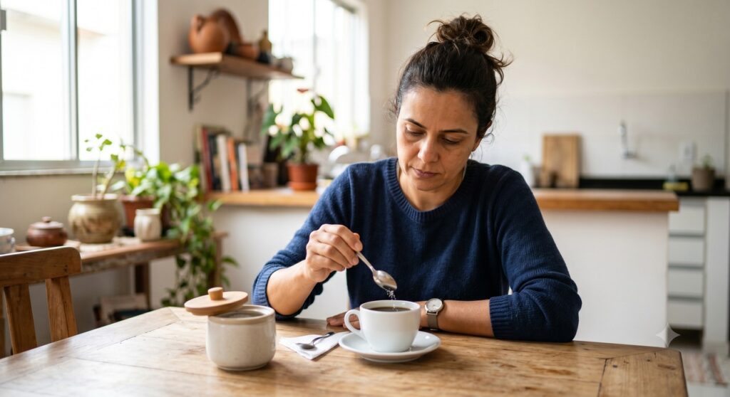Reduzir o açúcar aos poucos ajuda o paladar a se adaptar sem abandonar o café diário.