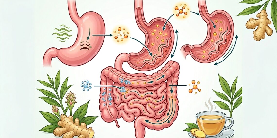 Planta medicinal que alivia enjoos, ajuda na digestão e aquece o corpo