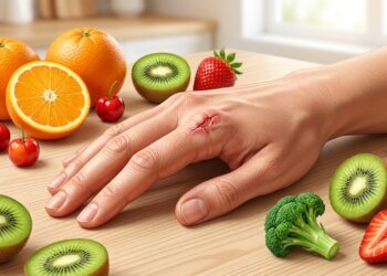Qual deficiência de vitamina está ligada a feridas que demoram a cicatrizar