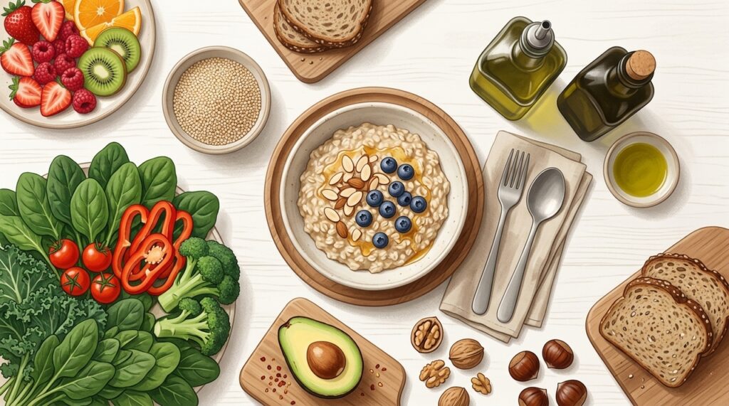 O que comer para ajudar a controlar o colesterol: a relação entre dieta e coração