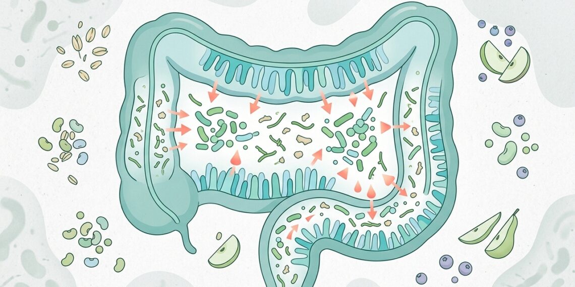 A falta de fibras na alimentação está relacionada ao desequilíbrio da microbiota intestinal