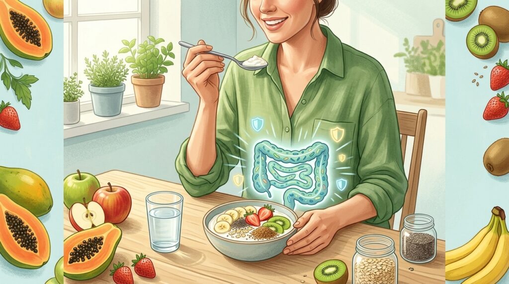O iogurte com frutas é uma combinação que faz bem ao intestino e à imunidade