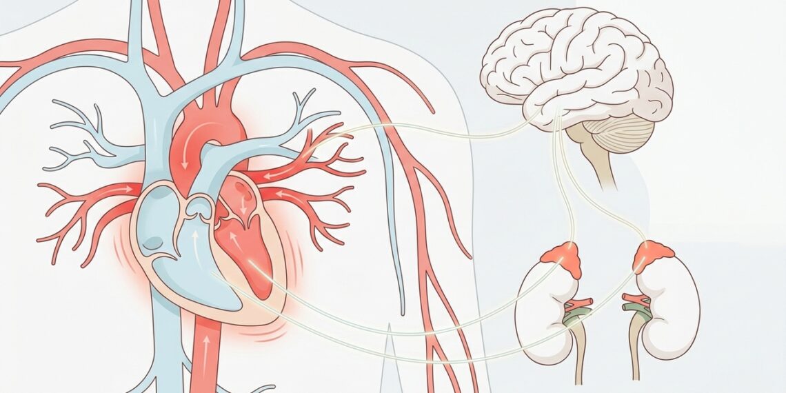 Qual a relação entre estresse, cortisol e pressão arterial?