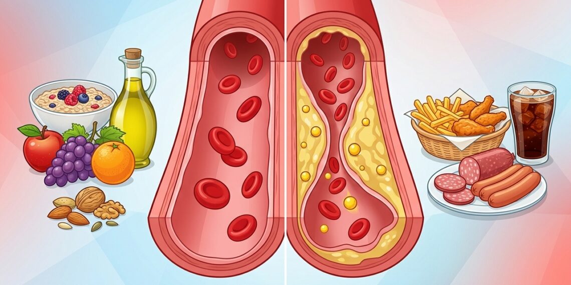 Quais são os efeitos do consumo de frituras, gorduras e ultraprocessados em pessoas com colesterol alto?