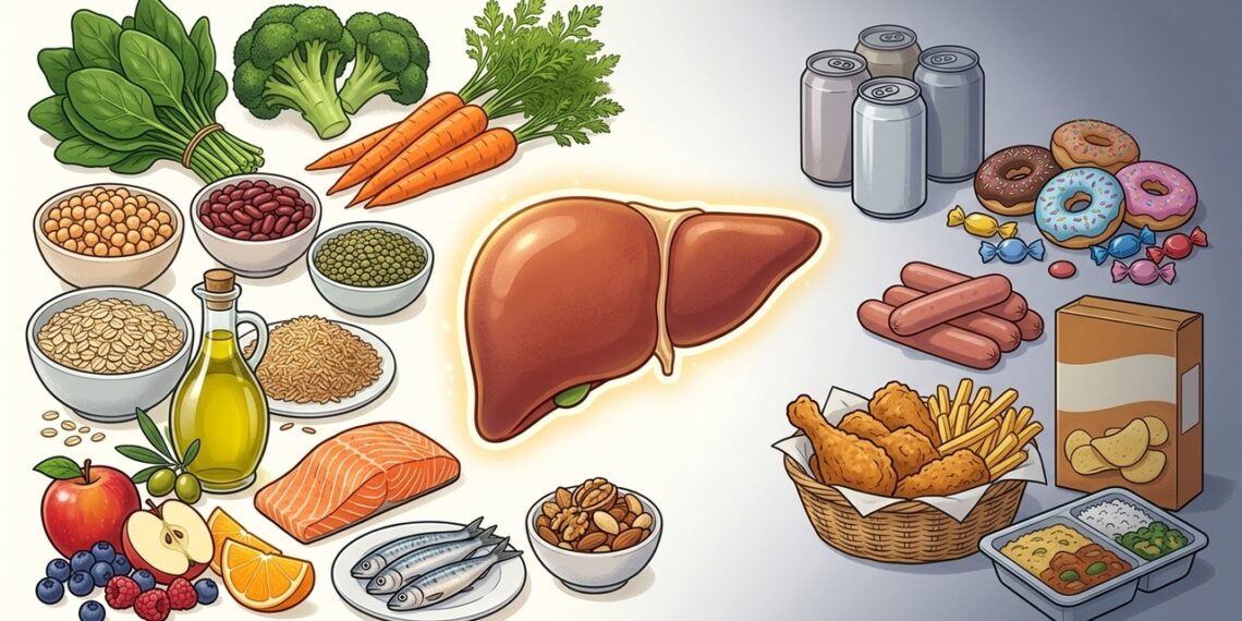 Dieta para MASLD: os alimentos que a Mayo Clinic destaca para reduzir gordura no fígado