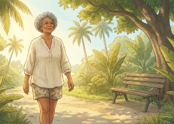 Quanto sol por dia é realmente suficiente depois dos 60 anos?
