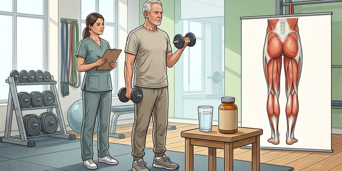 Creatina com musculação após os 60: o que uma revisão recente encontrou sobre força e massa magra