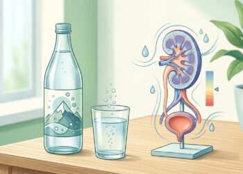 Água mineral com bicarbonato virou alvo de estudos por possível efeito em acidez urinária, ossos e risco de cálculos