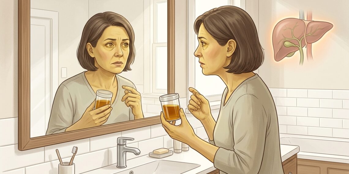 Notar frequentemente pele e olhos amarelados e urina escura pode ser um sinal precoce de alteração no fígado