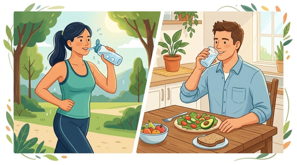 Beber água gelada ou natural: qual é a melhor opção para a digestão e a garganta