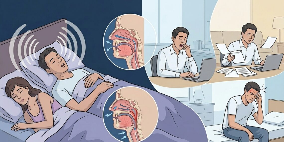 Dor de cabeça ao acordar nem sempre é estresse: o sinal matinal que pode indicar apneia do sono