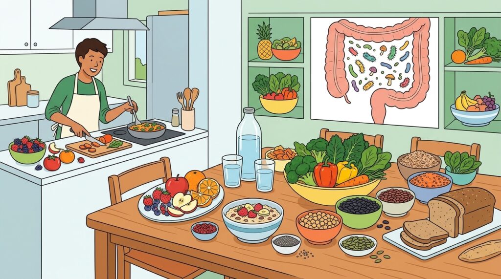 O que comer para cuidar do intestino: a relação entre fibras e digestão