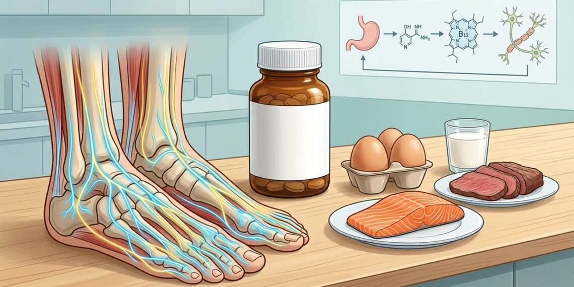 Formigamento nos pés em quem usa metformina por anos pode ter relação com vitamina B12 baixa
