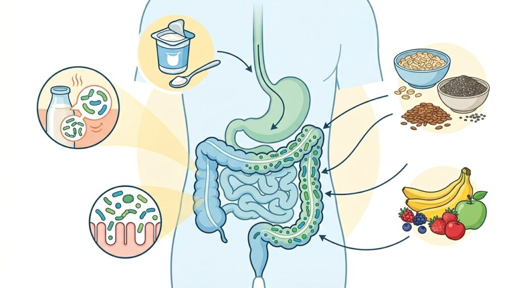 O que acontece com o intestino quando você consome iogurte natural regularmente?