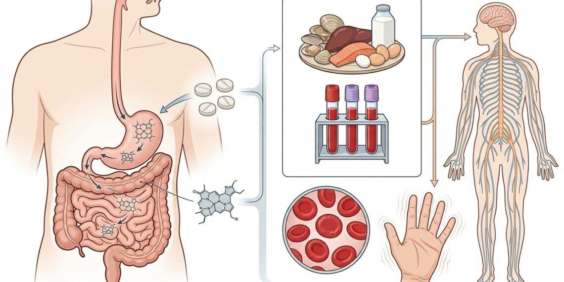 O remédio de refluxo usado por meses pode ter um efeito pouco lembrado: queda de vitamina B12 e sintomas nos nervos