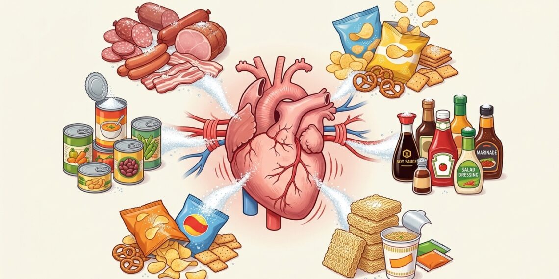 Quais são os efeitos do consumo de sal, embutidos e alimentos muito salgados em pessoas com pressão alta?