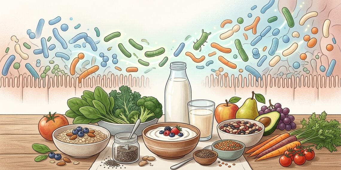 Kefir, iogurte ou fibras: como escolher alimentos que alimentam a microbiota sem depender de suplemento
