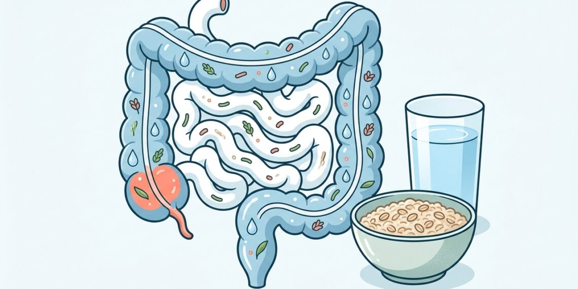 Hidratação adequada e uma dieta rica em fibras são fundamentais na prevenção de problemas intestinais