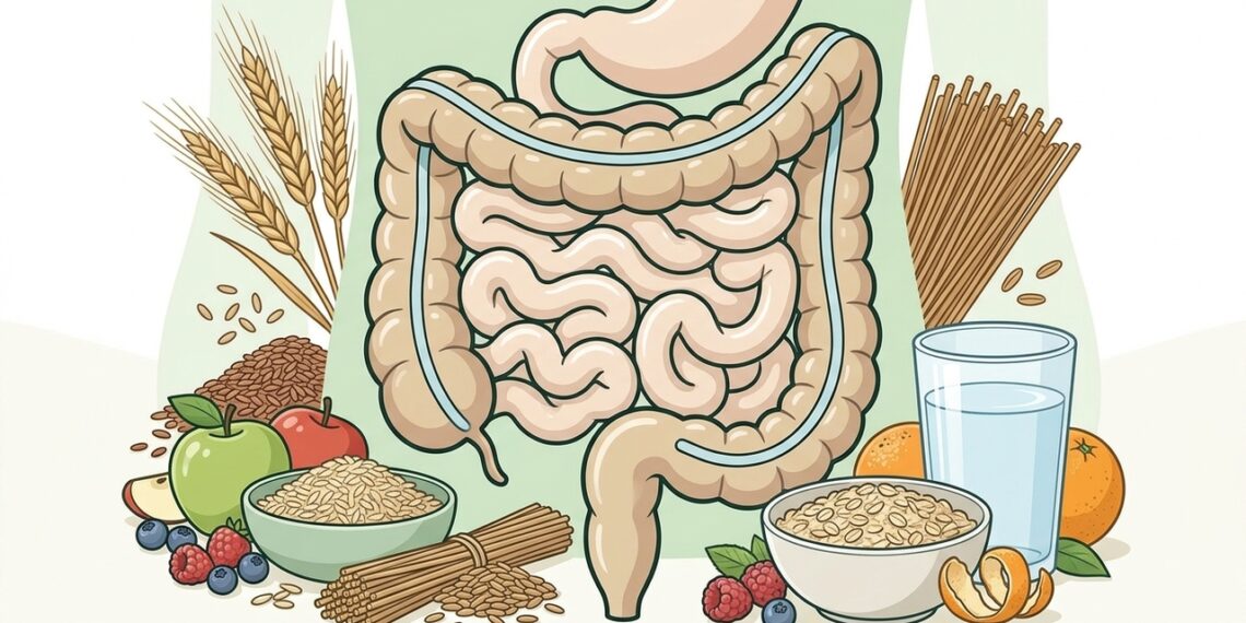 Uma forma simples de cuidar da saúde do intestino é comer mais alimentos com fibras