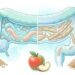 Como as fibras solúveis e insolúveis agem de formas diferentes no intestino